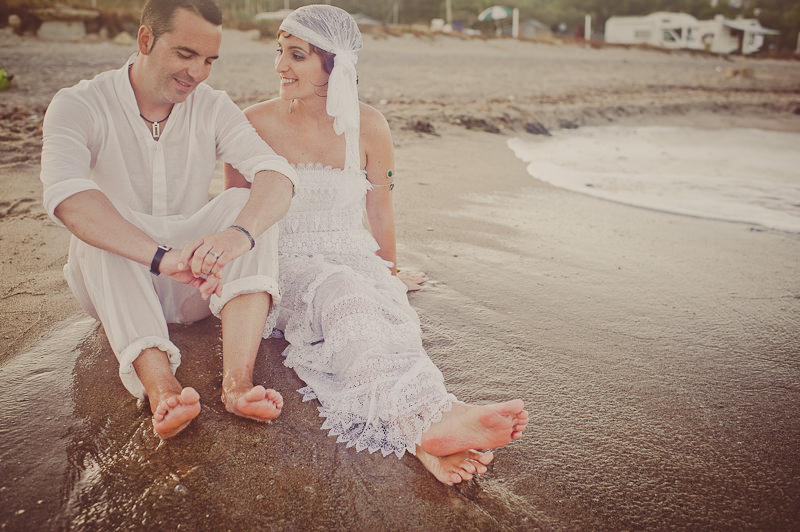 fotos post boda en la playa